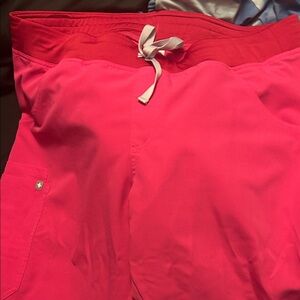 Figs shocking pink pants